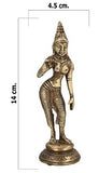 गैलरी व्यूवर में इमेज लोड करें, JaipurCrafts Brass Dancing Lady Statue, 6x 3 x 2.5 Inches, Gold, 1 Piece