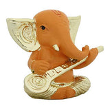 गैलरी व्यूवर में इमेज लोड करें, Webelkart Gold Plated Lord Ganesha for Car Dashboard Statue Ganpati Figurine God of Luck &amp; Success Diwali Gifts Home Decor (Size: 3.00 x 2.50 inches)