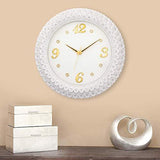 Load image into Gallery viewer, JaipurCrafts Plastic Wall Clock (38 x 34 x 5.08 cm, White)