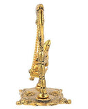 गैलरी व्यूवर में इमेज लोड करें, JaipurCrafts Premium Spiritual Lord Ganesha On Jhula Figurine of Lord Ganesh, White Metal Statue,Valuable Collectible feng Shui Gifts- 17 cm
