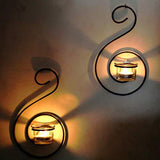 Load image into Gallery viewer, JaipurCrafts Iron Antique Wall Sconce With Tealights, Pack of 2