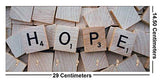 Load image into Gallery viewer, JaipurCrafts Premium&quot;HOPE&quot; Printed Wooden Key Holder (29 cm x 14.5 cm x 0.4 cm) - 7 Hooks