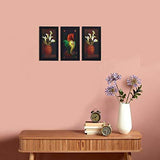 Load image into Gallery viewer, JaipurCrafts Lord Ganesha Set of 3 Large Framed UV Digital Reprint Painting (Wood, Synthetic, 33 cm x 61 cm)