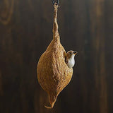 गैलरी व्यूवर में इमेज लोड करें, Webelkat Designer Premium Hanging Coir Bird Nest for Small Birds Balcony Cage and Garden (Beige)-PO4