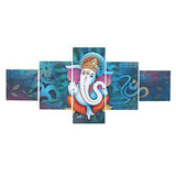 गैलरी व्यूवर में इमेज लोड करें, JaipurCrafts Multieffect UV Textured Panel Painting (Synthetic, 60 cm x 125 cm x 1 cm, Set of 5)