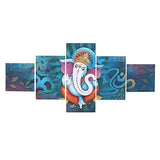 गैलरी व्यूवर में इमेज लोड करें, JaipurCrafts Multieffect UV Textured Panel Painting (Synthetic, 60 cm x 125 cm x 1 cm, Set of 5)