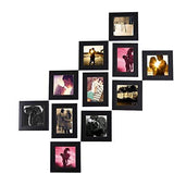 गैलरी व्यूवर में इमेज लोड करें, WebelKart Set of 11 Individual Photo Frame- Multiple Size (3 Units of 4x6, 8 Units of 5x5, Black)