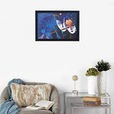 गैलरी व्यूवर में इमेज लोड करें, JaipurCrafts Radha Krishna Large Framed UV Digital Reprint Painting (Wood, Synthetic, 36 cm x 51 cm)