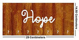 गैलरी व्यूवर में इमेज लोड करें, JaipurCrafts Premium&quot;Hope&quot; Printed Wooden Key Holder (29 cm x 14.5 cm x 0.4 cm) - 7 Hooks