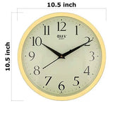 Load image into Gallery viewer, JaipurCrafts WebelKart Plastic Quartz Wall Clock with White Dial and Silver Rim Of Size 32x32x2cm(Gold)