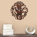 Load image into Gallery viewer, JaipurCrafts Designer Beautiful Tree &amp; Bird Round Wood Wall Clock Brown