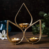 Load image into Gallery viewer, Webelkart Tree Beautiful Wall Hanging Gold Tealight Candle Holder (Pack of 1) Metal Wall Sconce with Tealight Candles for Diwali Lighting Home Decoration