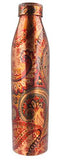 Load image into Gallery viewer, WebelKart JaipurCrafts Copper Modern Art Printed and Outside Lacquer Coated Bottle, 1000 ml