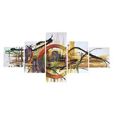 गैलरी व्यूवर में इमेज लोड करें, JaipurCrafts Multieffect UV Textured Panel Painting (Synthetic, 60 cm x 125 cm x 1 cm, Set of 5)