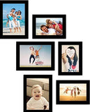 Load image into Gallery viewer, WebelKart Set of 6 Individual Photo Frame- Multiple Size (3 Units of 4x6, 3 Units of 5x7, Black)