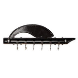 Load image into Gallery viewer, Webelkart Lord Krishna's Flute &amp; Peacock Quills Key Stand Key Holder for Home &amp; Office (Genuine)| Antique Brass Key Holder (18.5 X 6 cm, zinc) (Genuine)