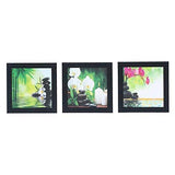 गैलरी व्यूवर में इमेज लोड करें, JaipurCrafts Meditation Set of 3 Framed UV Digital Reprint Painting (Wood, Synthetic, 26 cm x 76 cm)