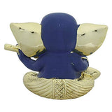Load image into Gallery viewer, Webelkart Gold Plated Lord Ganesha for Car Dashboard Statue Ganpati Figurine God of Luck &amp; Success Diwali Gifts Home Decor (Size: 3.00 x 2.50 inches)