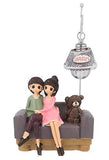 Load image into Gallery viewer, Webelkart Resin Cute Romantic Valentine Love Couple Sitting On Sofa Statue Showpiece, 20 CM, Multicolour, 1 Piece