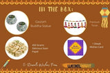 गैलरी व्यूवर में इमेज लोड करें, Premium Diwali Gift Combo of Mosaic tealight holder With Premium Toran Bandarwal And 450 Gram Delicious Soan Papdi Sweets