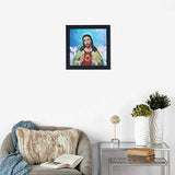 Load image into Gallery viewer, JaipurCrafts God Jesus Framed UV Digital Reprint Painting (Wood, Synthetic, 30 cm x 30 cm)
