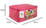 गैलरी व्यूवर में इमेज लोड करें, JaipurCrafts 12 Pieces Non Woven Saree Cover Set, Pink (40 x 30 x 20 cm)
