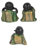 गैलरी व्यूवर में इमेज लोड करें, JaipurCrafts Set of 3 Cute Child Monk Showpiece - 10.16 cm