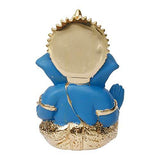 Load image into Gallery viewer, Webelkart Gold Plated Lord Ganesha for Car Dashboard Statue Ganpati Figurine (Size: 8.25 x 3.50 x 5.50 cm)