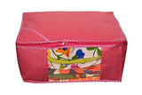Load image into Gallery viewer, JaipurCrafts Non Woven Saree Cover Set, Pink (45 x 35 x 22 cm) (Pack of 1)