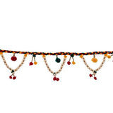 Load image into Gallery viewer, Webelkart Pompom and Beads Handmade Door Toran for Door Home Decoration and Diwali Decoration (Multicolored)- 38 Inch
