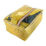 Load image into Gallery viewer, JaipurCrafts 6 Pieces Non Woven Saree Cover Set, Gold (45 x 32 x 22 cm)