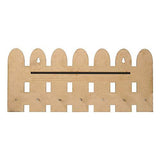 Load image into Gallery viewer, JaipurCrafts Fencing Designer Wooden Key Holder (29.50 cm x 13 cm x 5.08 cm, Brown)- 7 Hooks