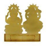 Load image into Gallery viewer, JaipurCrafts Laxmi Ganesh Gold Plated Statue - Idol for Car Dashboard, Home, Office Décor, Gifting Decorative Showpiece, Temple Gift (Zinc, Golden)- 2.75 in x 2.75 in