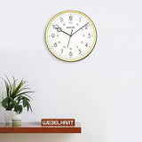 Load image into Gallery viewer, Webelkart Designer Plastic Wall Clock for Home/Living Room/Bedroom/Kitchen- 12 in