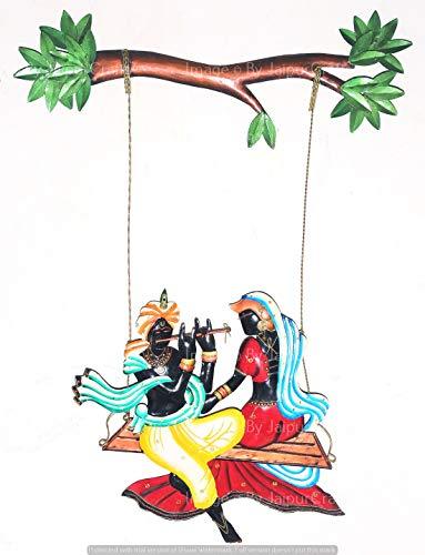 Radha Krishna on a lotus swing by Maitreyi sketchesandsongs   rIndianArtAndThinking