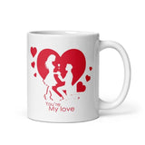 Load image into Gallery viewer, Webelkart®️ Premium Valentine&#39;s Gift Combo of You are My Love Coffee Mug with 1 Golden Rose with Gift Box and 1 Teddy Box Gift for Girlfriend/Boyfriend