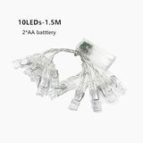 Load image into Gallery viewer, Webelkart 20 Clip Lights Indoor Outdoor Decoration Christmas Light Rope (1.50 m, Warm White)