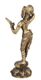 Load image into Gallery viewer, JaipurCrafts Brass Dancing Lady Statue, 6x 3 x 2.5 Inches, Gold, 1 Piece