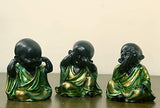 Load image into Gallery viewer, JaipurCrafts Set of 3 Cute Child Monk Showpiece - 10.16 cm