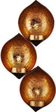 Load image into Gallery viewer, JaipurCrafts Iron Eye Shaped Wall Sconce With Tealight, Pack of 3