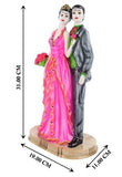 गैलरी व्यूवर में इमेज लोड करें, Webelkart Resin Romantic Valentine Love Couple Statue, 31 CM, Multicolour, 1 Piece