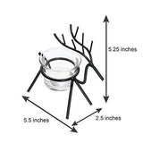 गैलरी व्यूवर में इमेज लोड करें, Webelkart Iron Christmas Reindeer Tealight Holder, Pack of 2