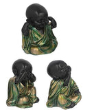 Load image into Gallery viewer, JaipurCrafts Set of 3 Cute Child Monk Showpiece - 10.16 cm