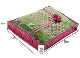 गैलरी व्यूवर में इमेज लोड करें, JaipurCrafts 1 Pcs Satin Fabric Saree Cover, 3 Sarees, Gift Set, Pink