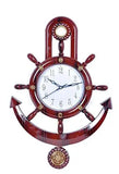 गैलरी व्यूवर में इमेज लोड करें, JaipurCrafts Decorative Retro Anchor Copper Pendulum Wall Clock