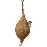 गैलरी व्यूवर में इमेज लोड करें, Webelkat Designer Premium Hanging Coir Bird Nest for Small Birds Balcony Cage and Garden (Beige)-PO4