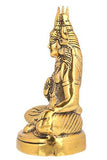 Load image into Gallery viewer, JaipurCrafts Premium White Metal Cold Cast Lord Shiva Idol as Gifts (Gold, 6 Inch)