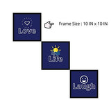 Load image into Gallery viewer, Webelkart Premium Set of 3 Motivational/Inspirational Quote Photo Frame for Wall, Office, Study Room Decoration Poster Framed with Plexi Glass, Size - 10 x 10 INCH