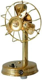 Load image into Gallery viewer, JaipurCrafts Fan Showpiece - 18 cm (Brass, Gold)