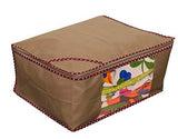 Load image into Gallery viewer, JaipurCrafts 9 Pieces Non Woven Saree Cover Set, Beige (45 x 35 x 22 cm)